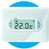 CAME Termostato digitale TA/450 da parete con cover bianco ghiaccio display LCD alimentazione a batterie controllo della temperatura differenziale e proporzionale per ottimizzare comfort ed energia