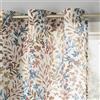 No. 918 Amelie - Tenda a pannello con stampa botanica, con occhielli, a risparmio energetico, 122 x 160 cm, colore: blu indaco