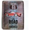 I&S / Les collections rétro I&S/Les collections rétro Targa in metallo goffrato 20 x 15 cm Route 66 The Road that built america