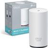 TP-Link Wi-Fi 7 Deco BE25-Outdoor Mesh WiFi BE3600Mbps, Access Point Esterno, Dual-Band, 2 Porte 2.5Gbps, IP65, 4 Antenne Interne, Resistenza alla Polvere/Acqua, Palo/Parete, Alim. PoE/AC, Alexa, 1Pz