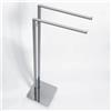 Colombo Design Miniq piantana con porta salviette a 2 bracci cromata codice prod: B50380CR