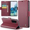 Rerzoiro Cover per Samsung Galaxy S20 Plus Custodia Portafoglio [Blocco RFID] Premium Pelle PU Wallet Case Flip Libro con Porta Carte Slot Supporto Flip Case per Samsung Galaxy S20 Plus, Rosso