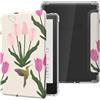 MoKo Custodia per Kindle Basic 11ª Generazione 6 (2024/2022), Tulipano