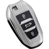 ontto Custodia per chiave auto, adatta per Opel Grandland X Crossland X Corsa F Zafira Combo Astra Mokka-e Insignia per Jeep Avenger Benzina 2023 2024 3 Tasti TPU Custodia Chiave Guscio Chiave B