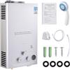 LeadGoods Scaldacqua a gas da 6 l, 12 KW, GPL, scaldabagno a gas, super bassa, 0,5 bar, pressione dell'acqua di avviamento, portatile, per doccia, bagno, campeggio