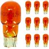 cyclingcolors 10x Lampadina 12V 10W T13 W2.1x9.5d wedge freccia lampada lampadine luce auto moto ciclomotore scooter cruscotto frecce, arancia