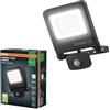 OSRAM Proiettore LED ENDURA FLOOD PC 50W con sensore, 4000K, 5000 lumen, rilevatore IR IP44, portata regolabile fino a 9 m, grigio scuro