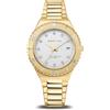 BERING 18936-734 Reloj de Cuarzo para Mujer con Caja de Acero Inoxidable de 36 mm con Acabado Dorado, Esfera Blanca, Brazalete y Detalles Inoxidable, Resistencia al Agua de 10 ATM, 13940-517