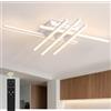 Sky angle Plafoniera LED a Soffitto con Telecomando, Luce Dimmabile 26W, Lampada a Sospensione Piatta per Soggiorno, Camera da Letto, Corridoio, Bagno, Cucina