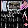 MCTNCT 306 Pezzi Unghie Finte Nail System Dual Nail Form 12 Taglie Set Unghie Finte con 10 Clip,5 Lima,1Unghie a Penna e 1 Spazzola Antipolvere per Manicure Salone DIY