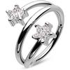 CM Crareesi Mania Orecchini a forma di stella, in acciaio chirurgico 316L, per cartilagine e cartilagine, 16 gauge, gioielli a cerchio per elica, gioielli da donna, Zirconia cubica, Zirconia cubica