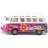 Siku 2364, VW T1 Bus Samba, Auto Giocattolo, 1:50, Auto Giocattolo per Bambini, Metallo/Plastica, Rosso/Bianco, Porte Apribili, Gancio di Traino, Ruote Originali