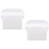 QUARKZMAN 2pz Sollevatori per Sedile WC Auto Adesivo WC Sedile Sollevatore WC Sedile Maniglia Sollevatore Strumenti Evita Toccare WC Copertura Bagno Accessori per Casa Ufficio Hotel (Bianco)