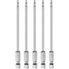 QUARKZMAN 5pz Sicurezza Torx Punte 1/4 Esagonale Attacco 4 Lunghe Trapano Punte T9 Torx Stella S2 Acciaio Magnetico Manomissione Resistente Cacciavite Punta
