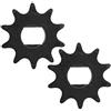 Dilwe 420 Tipo 2 pz. Pignone 10 Denti, Pignone Acciaio 12x17mm Foro Interno Accessori