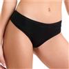 JADEA 6 Pezzi Brasiliana Slip Donna Cotone Modal 515. Nero 5/L