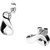 Purelei® Twist - Orecchini a lobo eleganti in forma di nastro di Möbius per equilibrio e armonia, in acciaio inossidabile di alta qualità in oro, argento e oro rosa, 15,5 mm, Acciaio inossidabile
