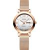 RORIOS Orologio da Polso Ragazze Minimalista Orologio Donna Analogico Quarzo Orologio Signora Lavoro Orologio Calendario Luminosi con Cinturino in Maglia Bianco