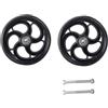 KXWOQ3ED Accessori per Ruote Anteriori per Carrozzine, Rotelle di Ricambio per Sedie a Rotelle Manuali da 5/6/8 di pollice, Pneumatici Solidi per Rollator, Cuscinetto da 8 mm(5 inch)