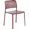 Kartell - Sedia impilabile Audrey - Rosso - alluminio verniciato - Designer Piero Lissoni