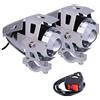 POCKETMAN 2 * Faro moto U5, 1200LM 6500K faro LED per faretti DRL con abbaglianti/anabbaglianti/Flash 3 Modelli con interruttore ON/OFF Colore nero