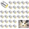 CYIOU Mini Luci LED 40 Pezzi Luce Gialle Calde Mini Luce LED Micro Luci Piccole per Decorazione Compleanno Festa Bar Led DIY Case Delle Bambole (Luci Gialle Calde)