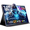 UPERFECT Monitor Portatile QLED 18 Pollici 2.5K 144Hz, 16:10 100% DCI-P3 1500:1 500Nits Schermo Gaming 2560x1600 con VESA & Custodia Protettiva, Mobile Display con HDMI/USB-C per Laptop/PC/Console