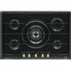 Electrolux PN750RUV Piano Cottura a Gas 75 cm 5 Fornelli Nero con Bruciatore Wok