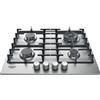 Hotpoint Piano Cottura a Gas PPH 60G DF/IX 59cm 4 Fuochi Acciaio Inox da Incasso