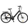 ARGENTO Omega Bicicletta Elettrica 20" Alluminio 70km Autonomia Batteria Litio