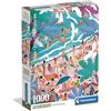 Clementoni - Puzzle 1000 Pezzi per Adulti e Ragazzi, Collection, Tema Sunday at the Beach, Poster Incluso, Compact Box, Idea Regalo Made in Italy, 50x70 cm, 39938