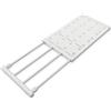 HERCHR Regolabile Scaffale di Tensione dell'Armadio Separatore Divisore,Scaffale Portaoggetti Espandibile per Ripiano Tenditore, Telescopico Armadi Separatori, Organizer per Armadio(48-80cm)