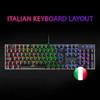 GielleService Tastiera Meccanica Mars Gaming MK422 RGB Tecnologia Anti-Polvere Effetti Luce Arcobaleno Tasti Ultra Resistenti