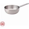 Agnelli Acciaio Inox Padella Alta Conica Induzione Con Manico Tubolare