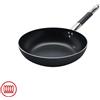 Agnelli AlBlack Padella Alta Svasata Induzione In Alluminio Antiaderente 5mm Con Manico Cool Inox