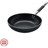 Agnelli AlBlack Padella Alta Svasata Induzione In Alluminio Antiaderente 5mm Con Manico Cool Inox