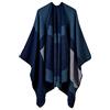 YianBestja Donna Autunno Poncho Invernale da Donna Lavorato a Maglia Cachemire Poncho Capes Scialle Cardigan Maglione Cappotto (53-1)