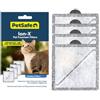 PetSafe Filtri per fontane per animali domestici Ion-X, confezione da 4, doppia filtrazione per acqua più pulita e fresca, filtro di ricambio per fontane per animali PetSafe Outlast senza pompa e Viva