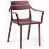 Nardi Sedia Cassia Armchair Borgogna di Nardi