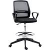 Vinsetto Sedia da ufficio chaise de bureau ad altezza regolabile sgabello da ufficio girevole a 360° mesh traspirante
