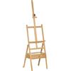 Vinsetto Cavalletto da Pittore ad Altezza Regolabile con Cassetto, in Legno di Faggio, 43.5x43x150-190 cm | Aosom Italy