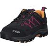 CMP Kids Rigel Low Trekking Shoes Wp, Scarpe da trekking Unisex - Bambini e ragazzi, Antracite-Bouganville 54UE, 35 EU