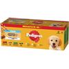 PEDIGREE Junior Scelta di Gusti con riso bustine 40x100 g cibo umido completo per cuccioli pezzi con mix di manzo e fegato e riso, con pollo e riso, con mix di agnello e fegato e riso, con pollame e riso in gelatina