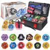 DEZAWRTY X set da battaglia per trottole a scatola, Set da Battle Spinner, 12 trottole a scoppio 2 lanciatori 1 corda di avviamento con manico, scatola per trottole a scoppio