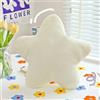KOWAKA Cuscino in peluche a forma di stella, per dormire e decorare la casa (40 cm, bianco)