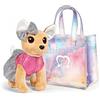 Simba Chi Chi Love Shimmer 105893432009, da 5 Anni, Inclusa Borsetta Luccicante, Trasparente, Argento