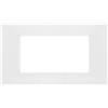 ECOVA PLACCA TECNOPOLIMERI BIANCA 4 POSTI VP42 COMPATIBILE VIMAR PLANA VP42-P4-ECO27295