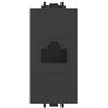 ECOVA PRESA RETE RJ45 NERO VP42 COMPATIBILE VIMAR PLANA VP42-MN-ECO27216