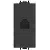 ECOVA PRESA TELEFONO RJ11 NERO VP42 COMPATIBILE VIMAR PLANA VP42-MN-ECO27214