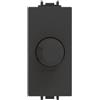 ECOVA INTERRUTTORE DIMMER ROTATIVO 500W NERO VP42 COMPATIBILE VIMAR PLANA VP42-MN-ECO27252